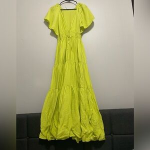 YFB Lime Green Maxi Dress